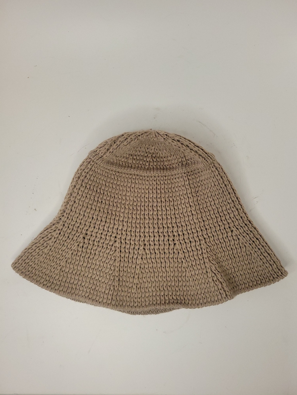 Taupe Knit Bucket Hat